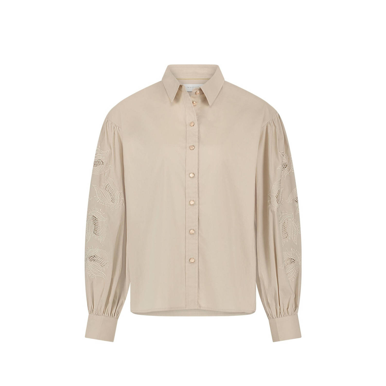 NUKUS blouse Milano zand