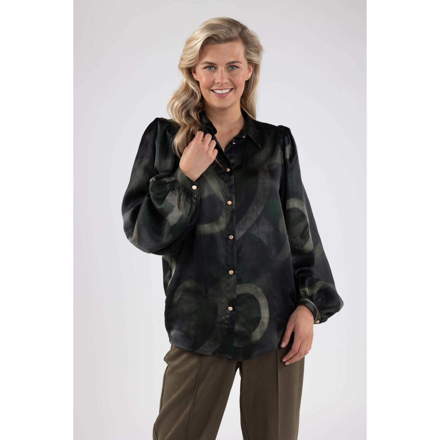 Nukus Lettie Blouse Stijlvolle Garderobe Toevoeging Green Dames