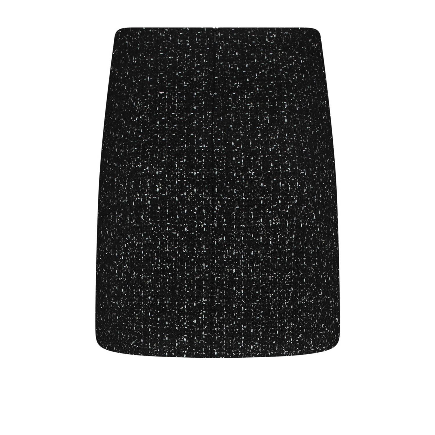 NUKUS tweed korte rok zwart
