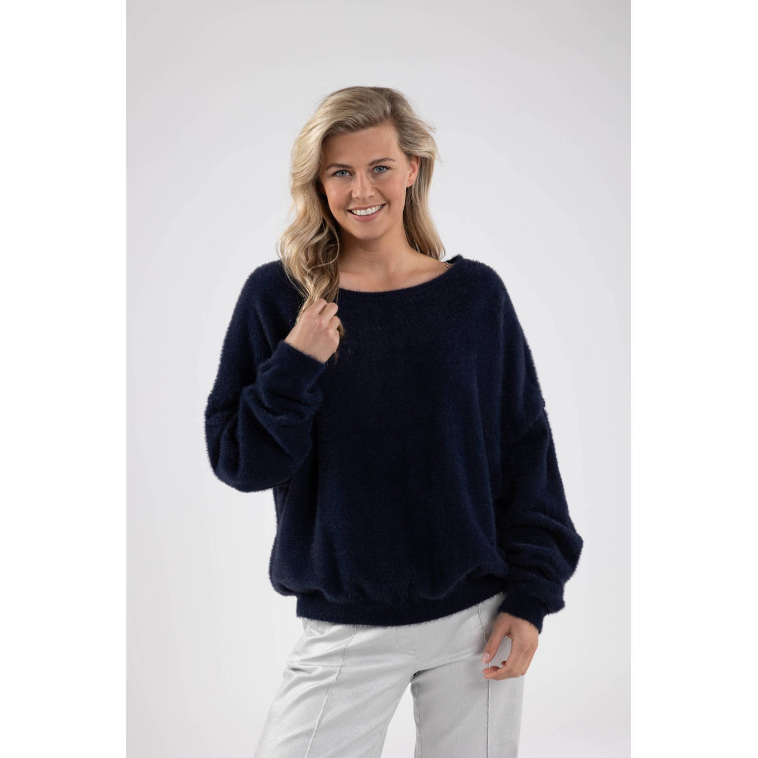 NUKUS pullover Matilde donkerblauw