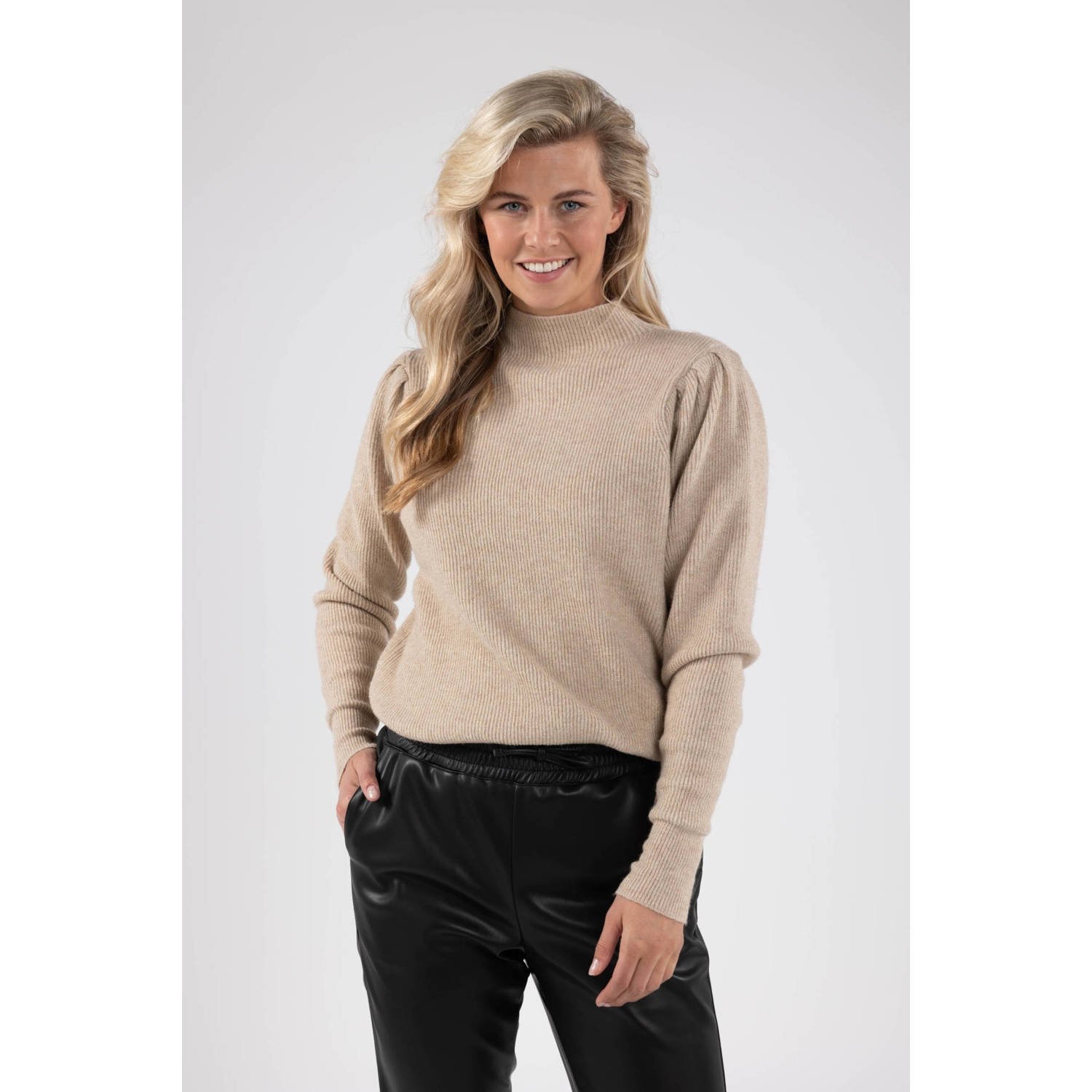 NUKUS Dames Truien & Vesten Lana Pullover Lurex Zand