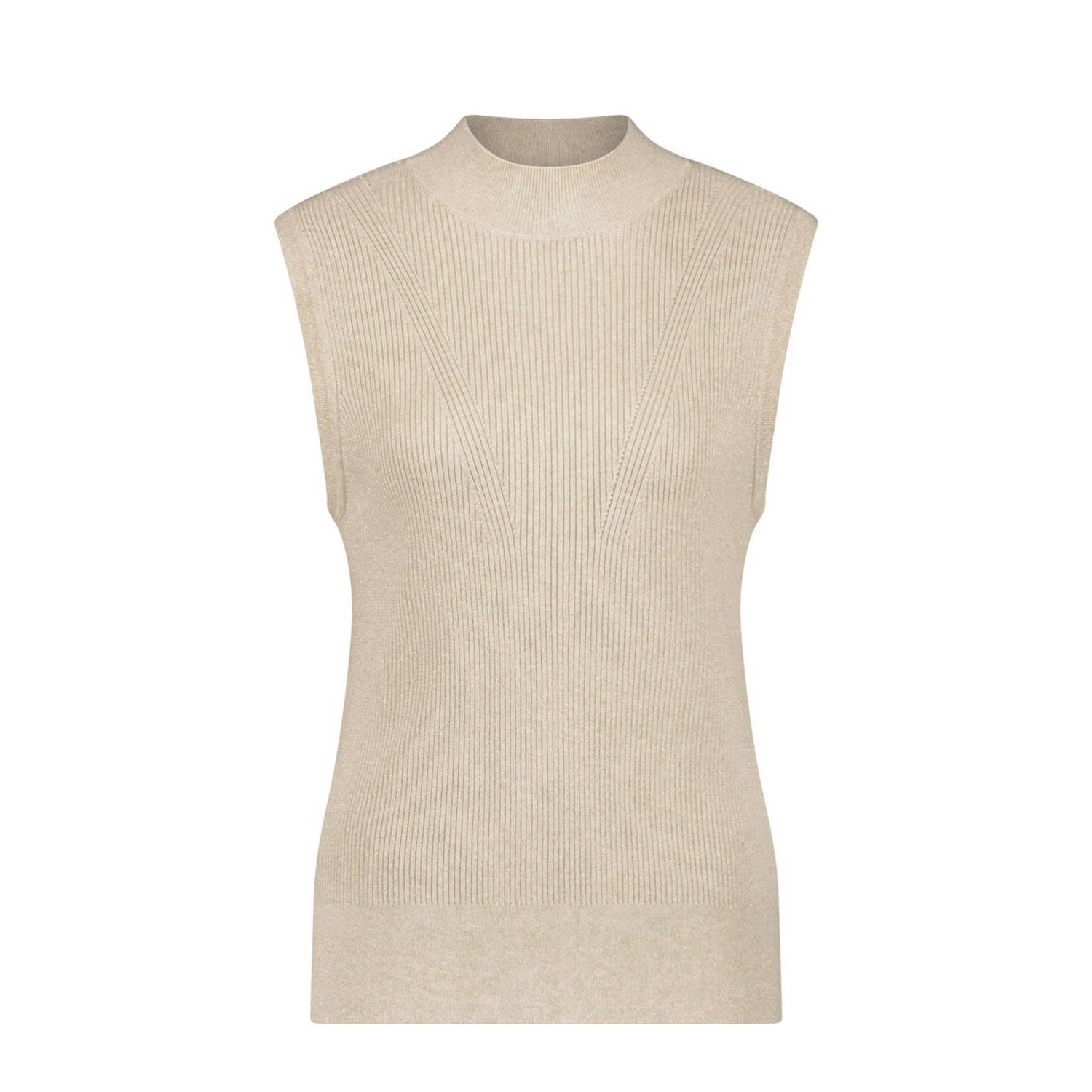 NUKUS Dames Tops & T-shirts Amber Top Lurex Zand