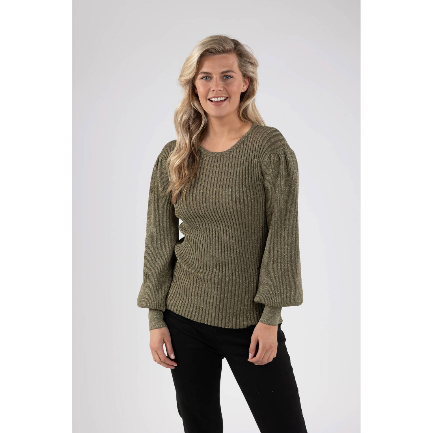 NUKUS Dames Truien & Vesten Mullberry Pullover Lurex Groen