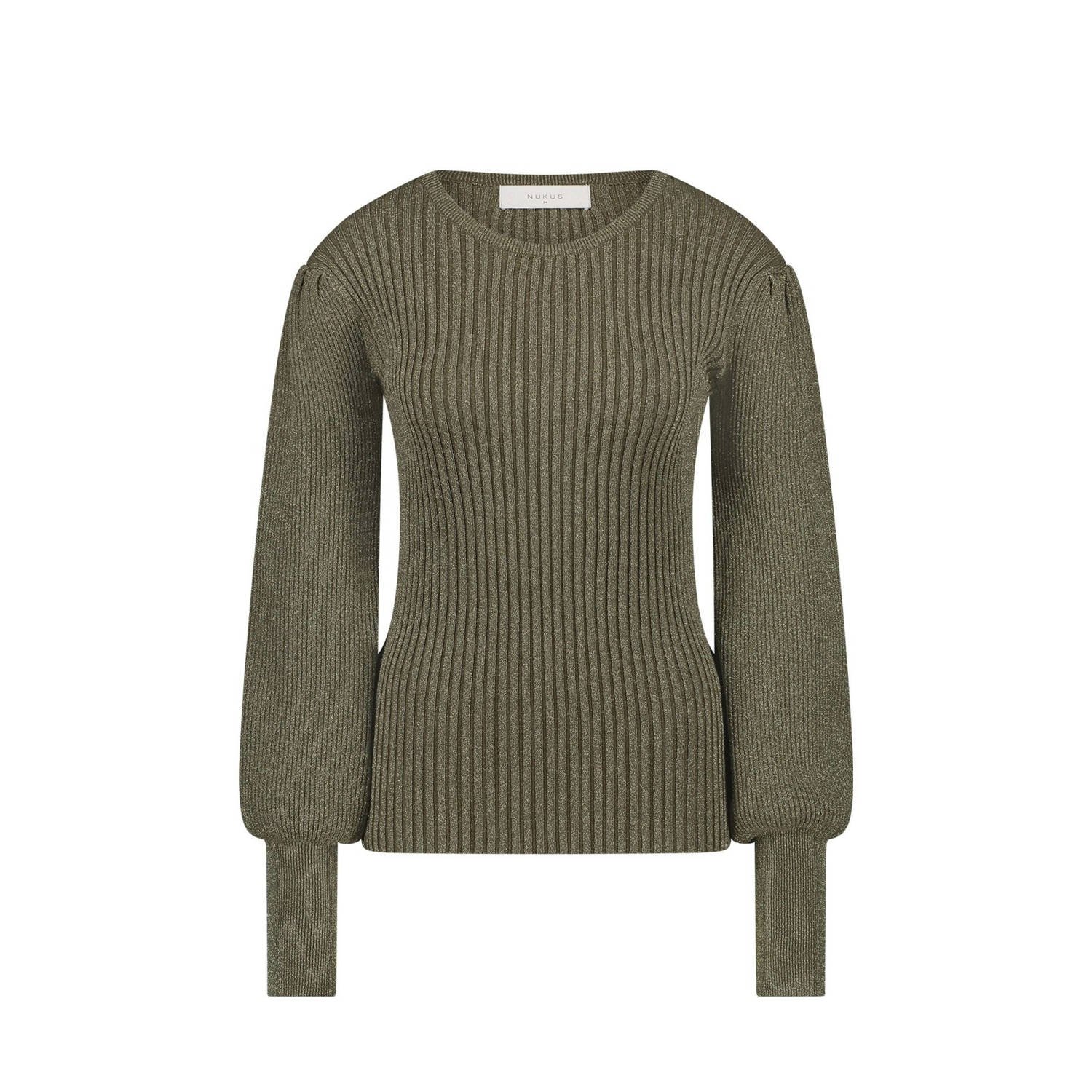 NUKUS Dames Truien & Vesten Mullberry Pullover Lurex Groen