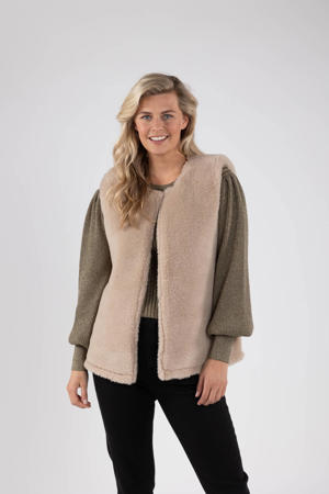 gilet jillian lichtbruin/ bruin