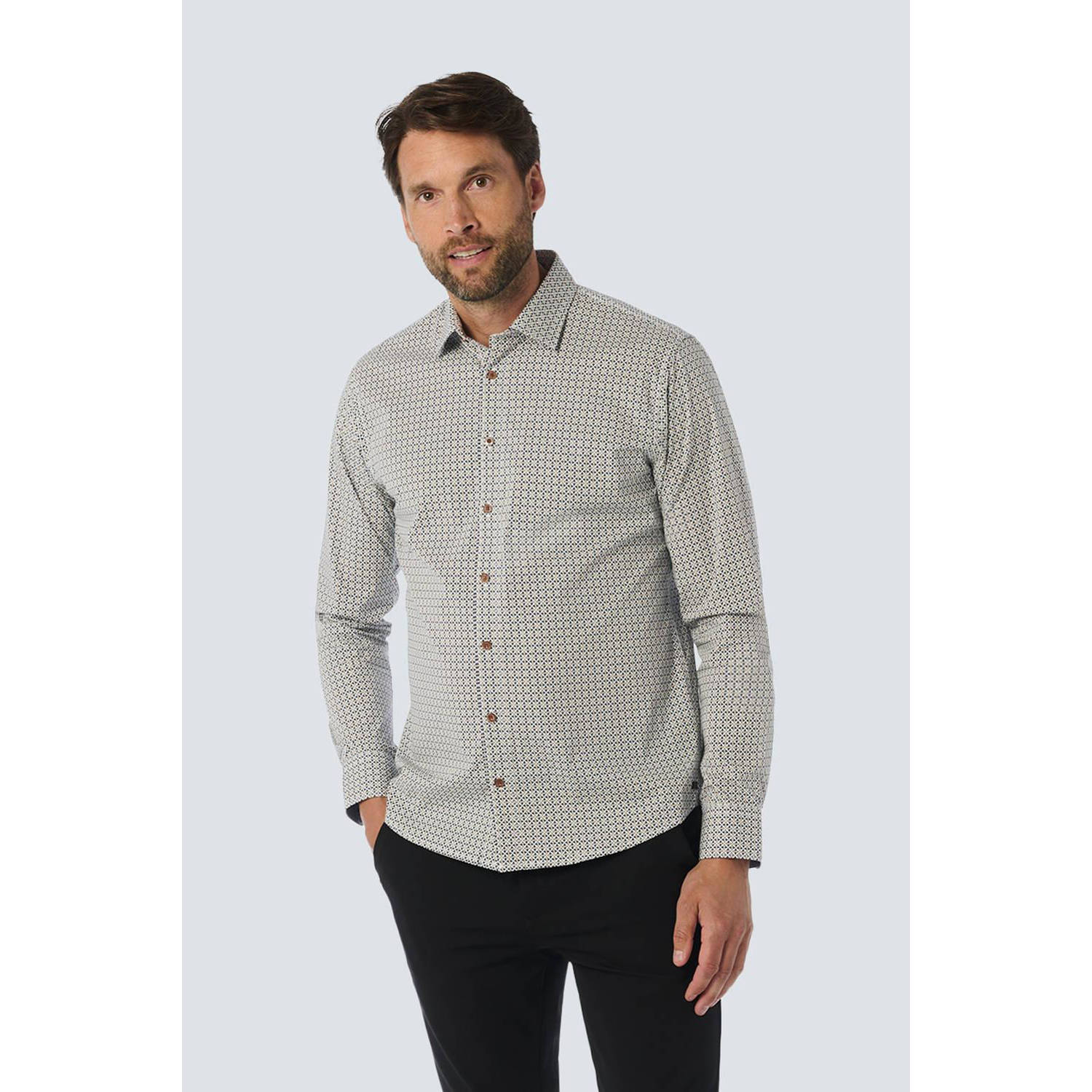 No Excess regular fit overhemd met all over print night