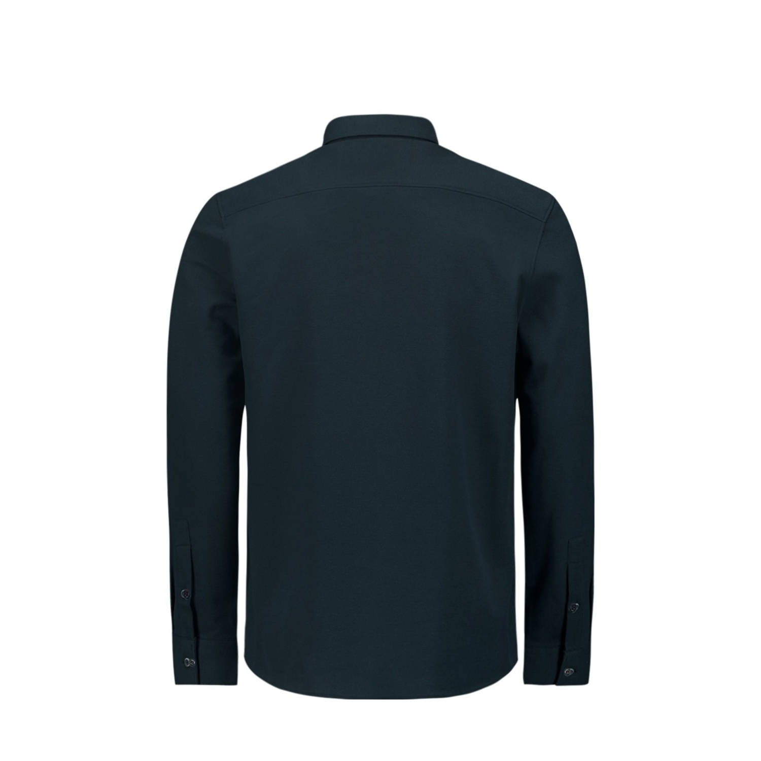 No Excess regular fit overhemd donkerblauw