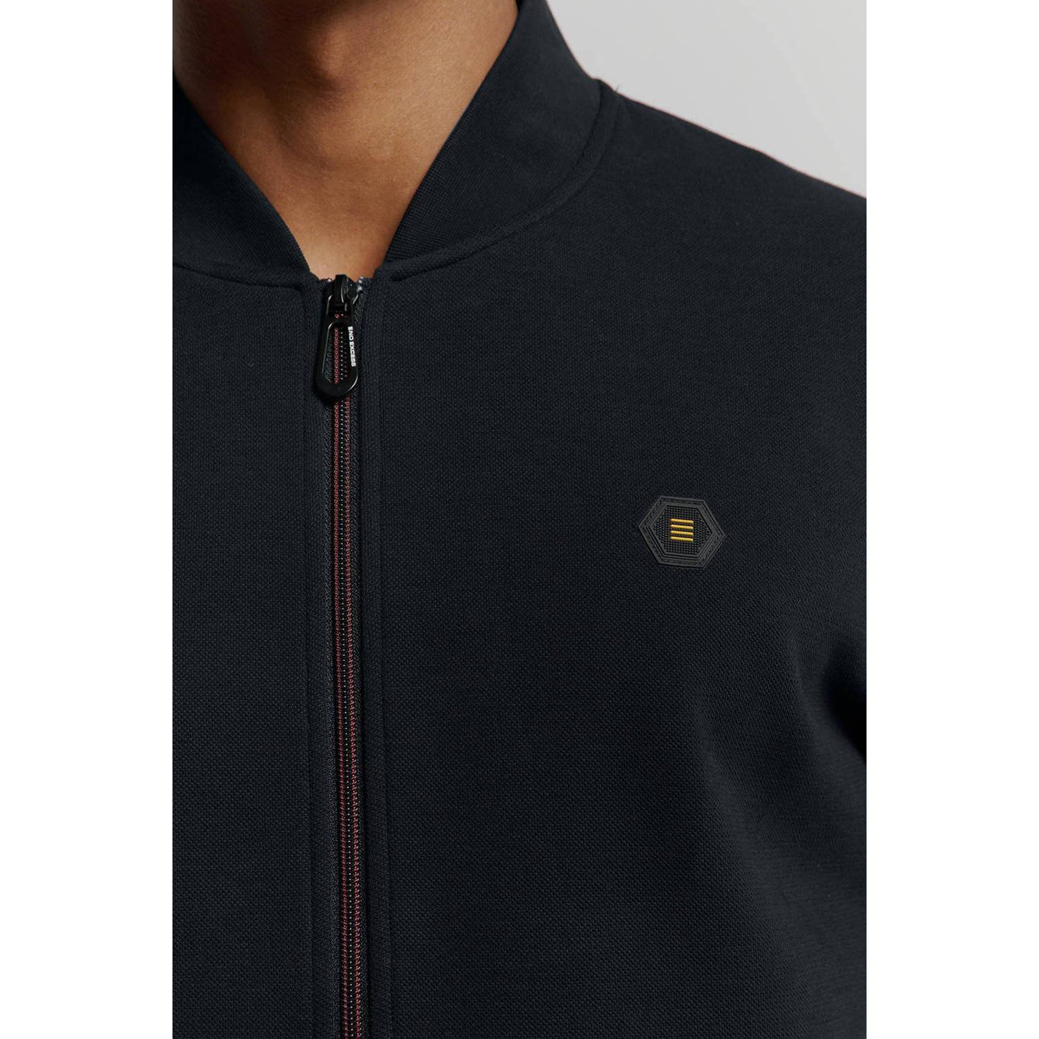 No Excess sweatvest zwart