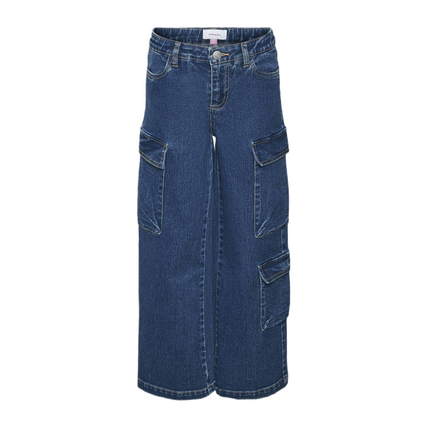 VERO MODA GIRL straight fit jeans VMDAISY medium blue denim
