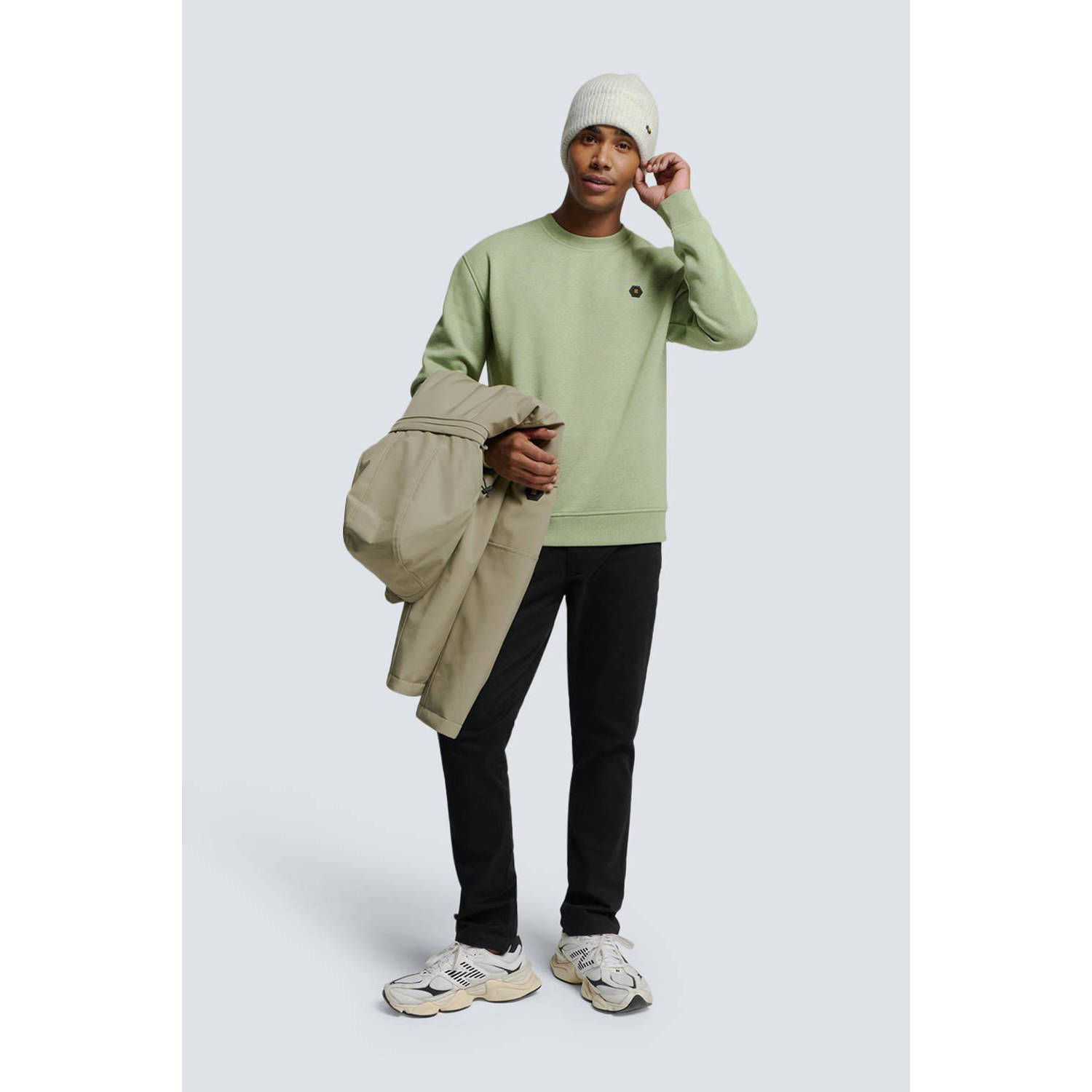 No Excess sweater lichtgroen