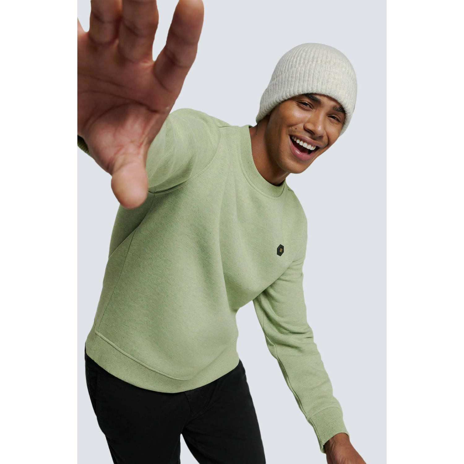 No Excess sweater lichtgroen