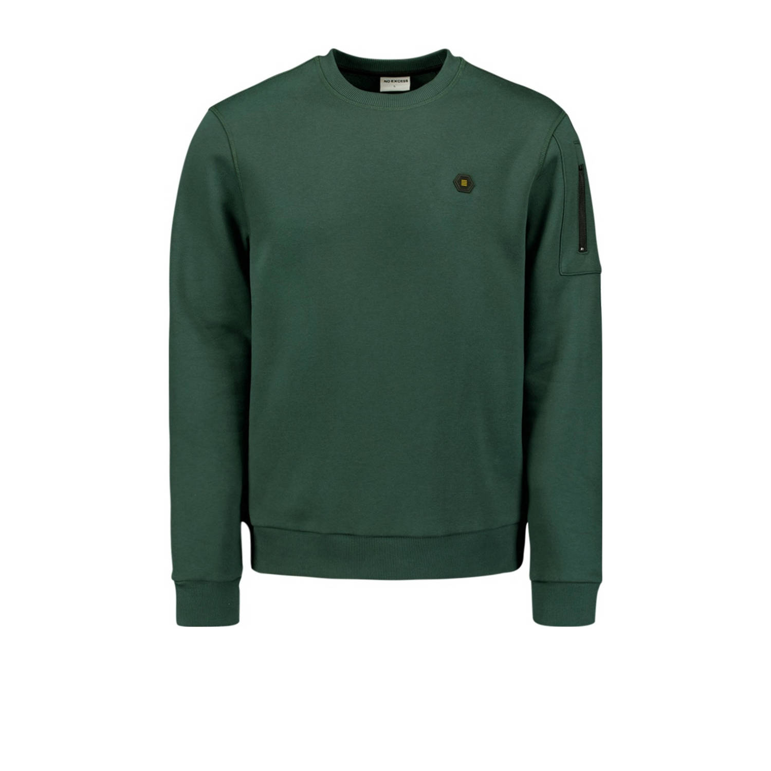 No Excess sweater donkergroen