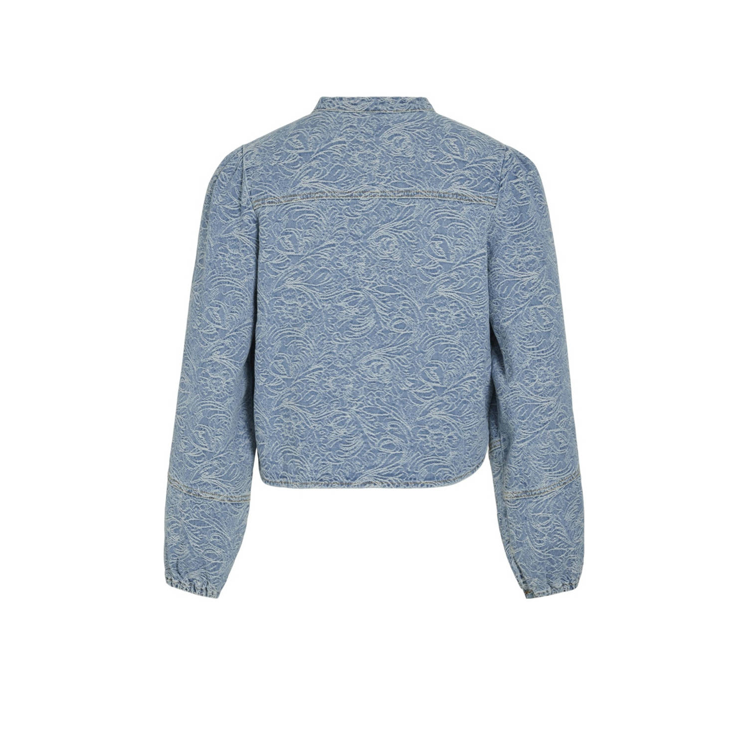 VILA jasje met all over print blauw