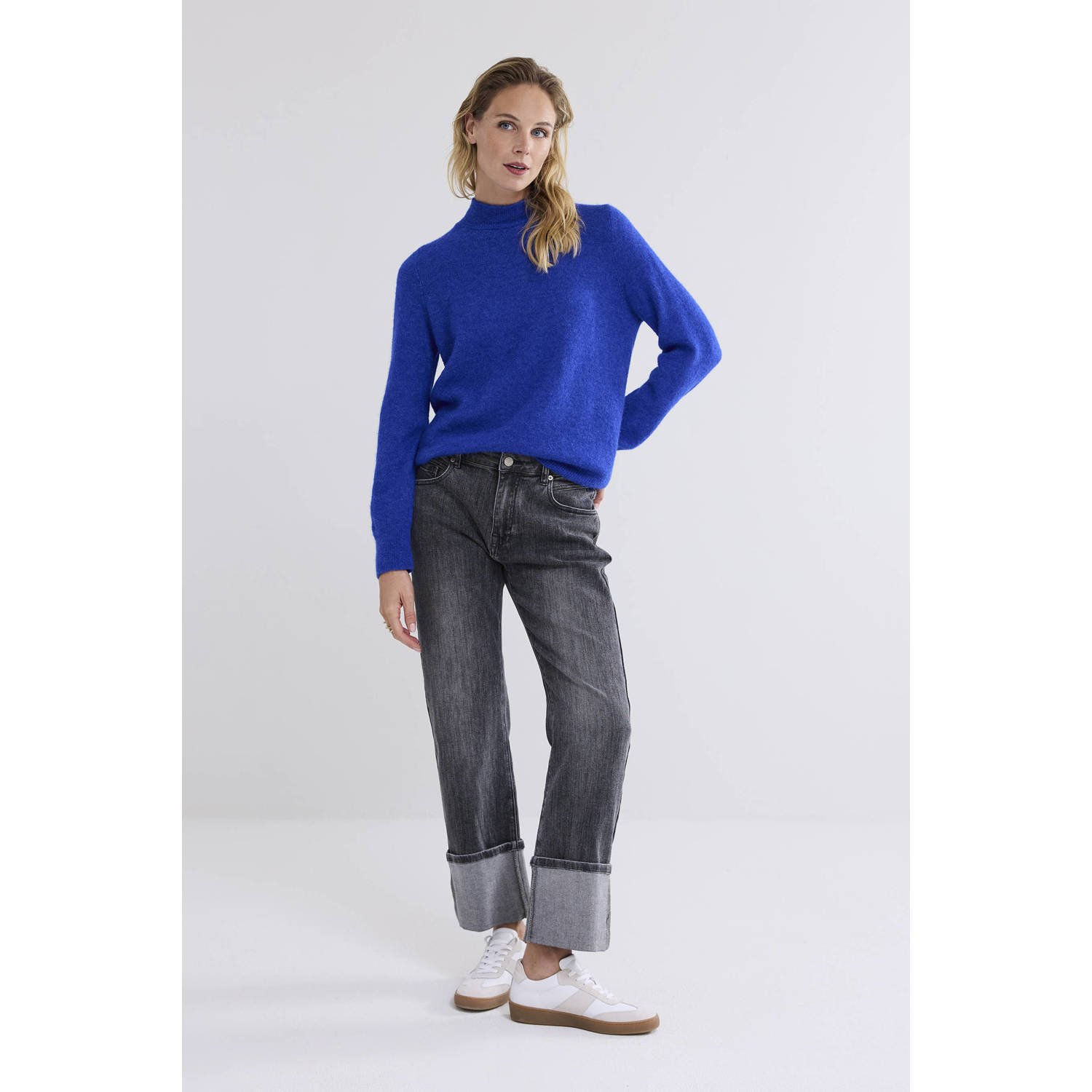 Summum gebreide trui blauw