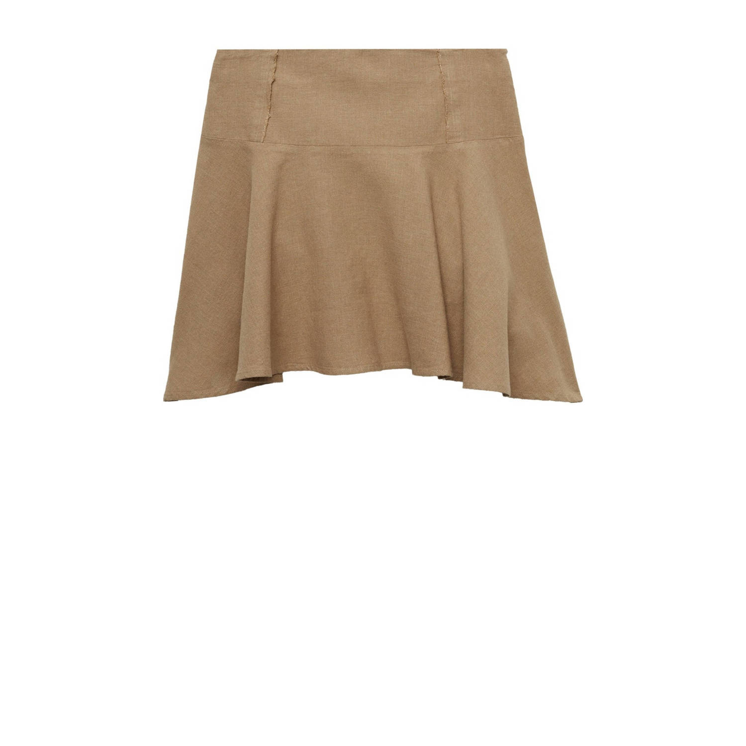 Mango korte rok camel