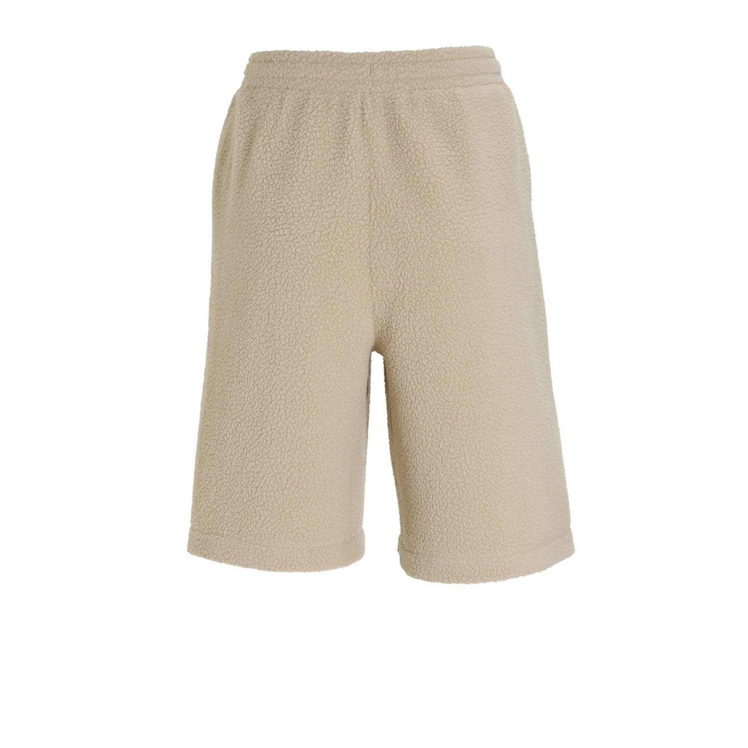 anytime teddy fleece short beige