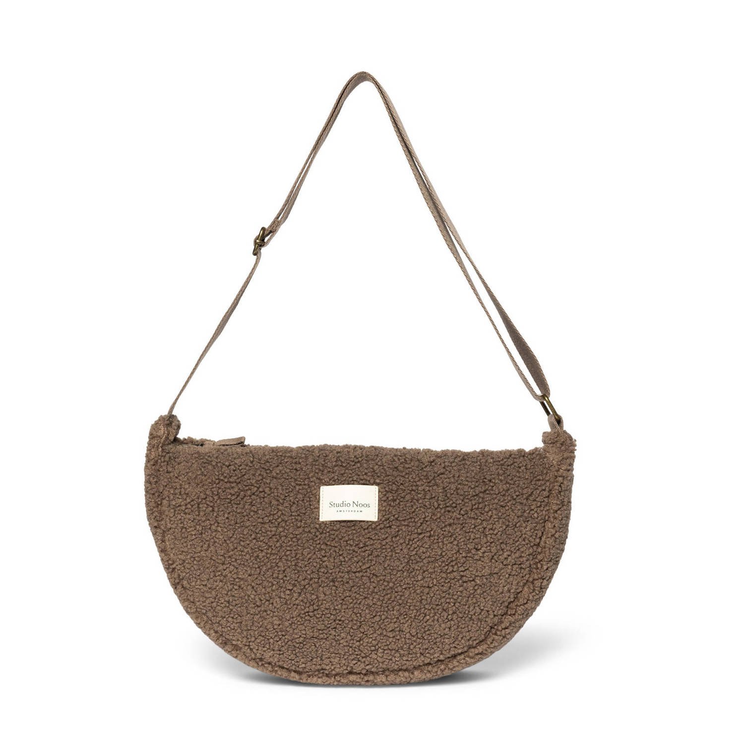 Studio Noos crossbody tas Teddy Maxi bruin