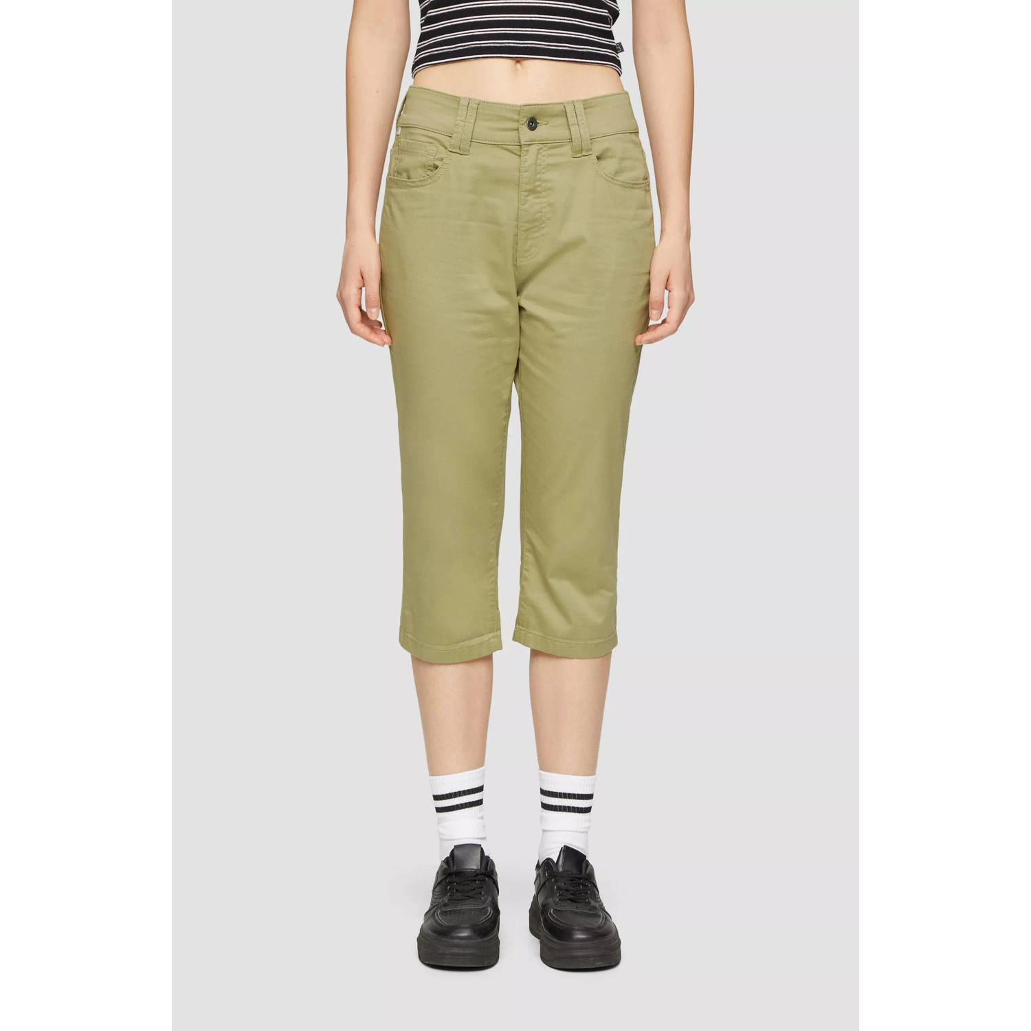 Q S by s.Oliver regular fit broek groen