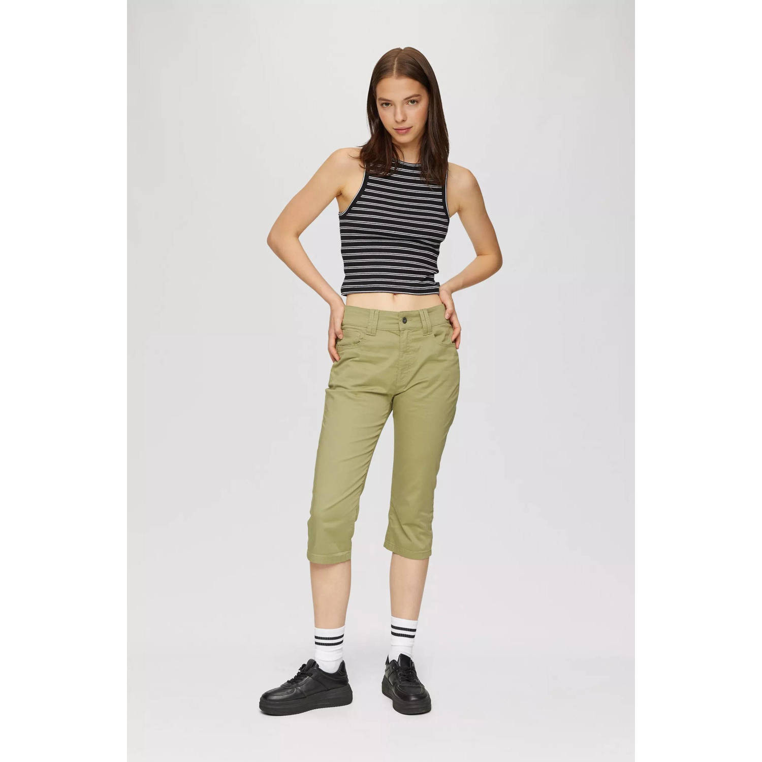 Q S by s.Oliver regular fit broek groen
