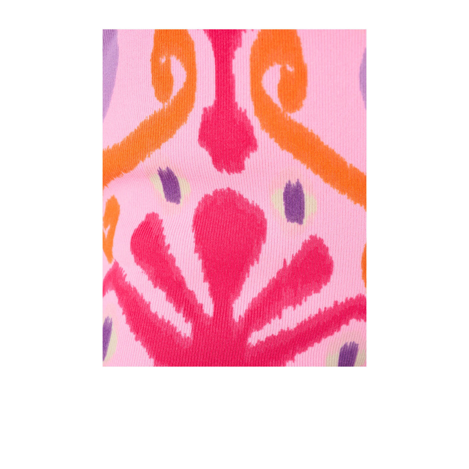 Shoeby high waist flared broek met all over print roze