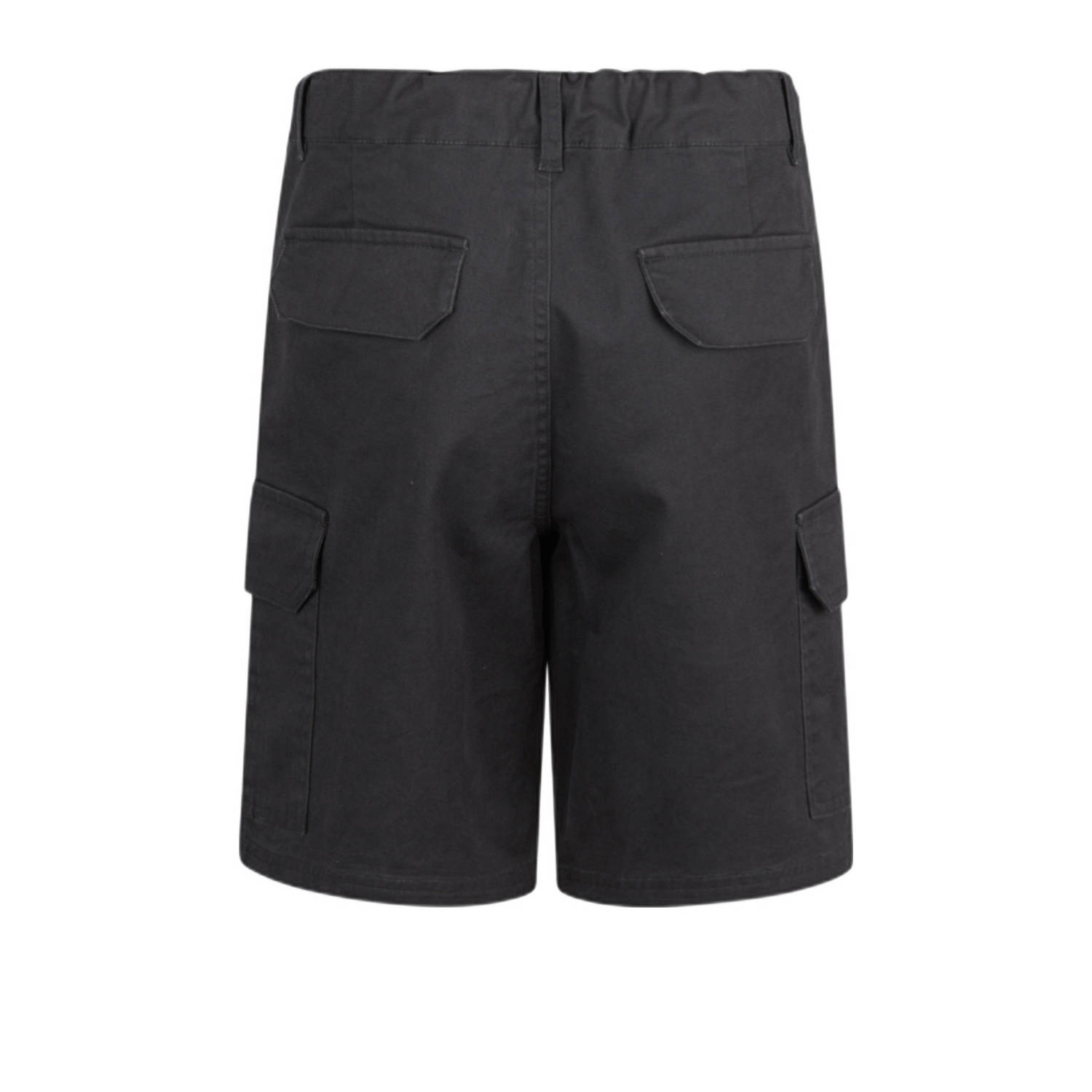 Shoeby regular fit cargo short donkergrijs