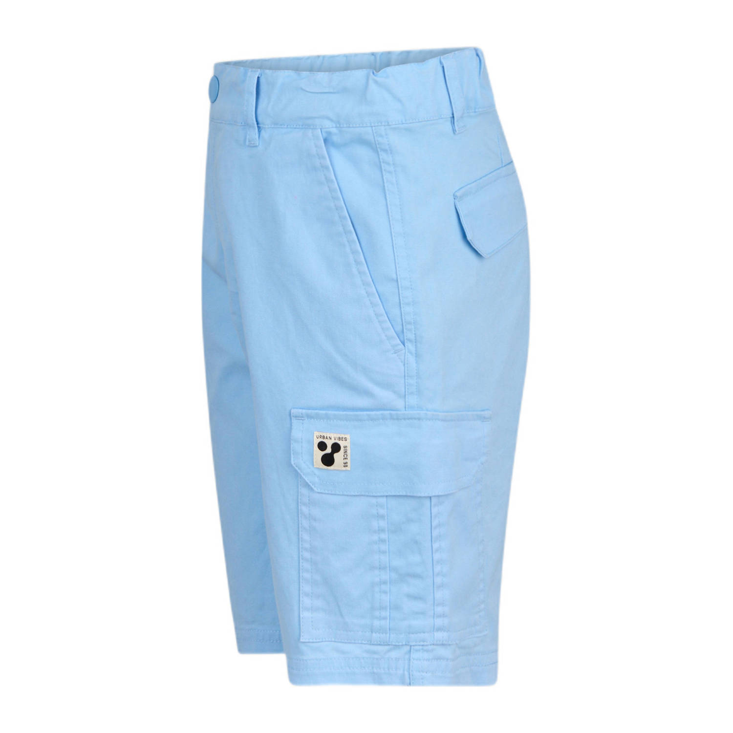 Shoeby regular fit cargo short lichtblauw