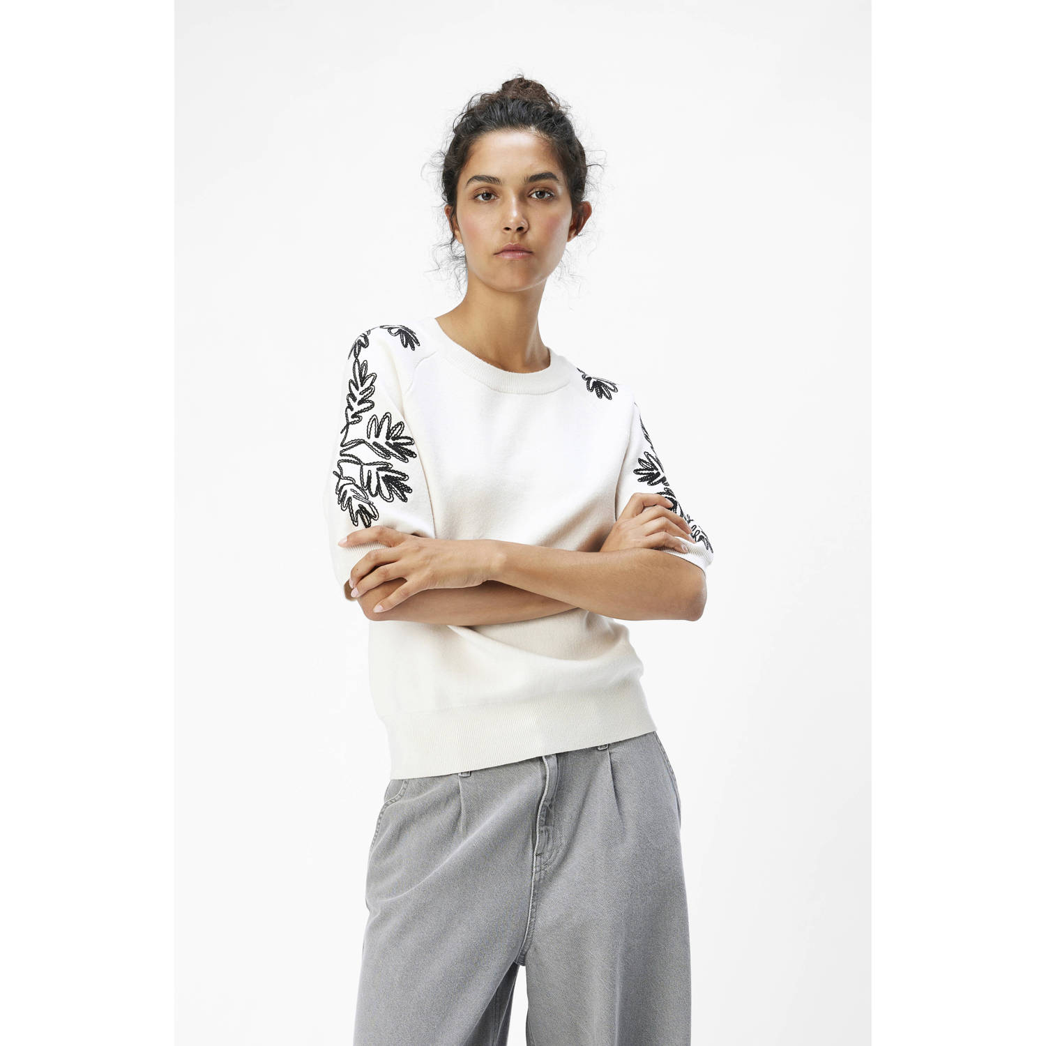 OBJECT knitted top OBJRASHIA wit