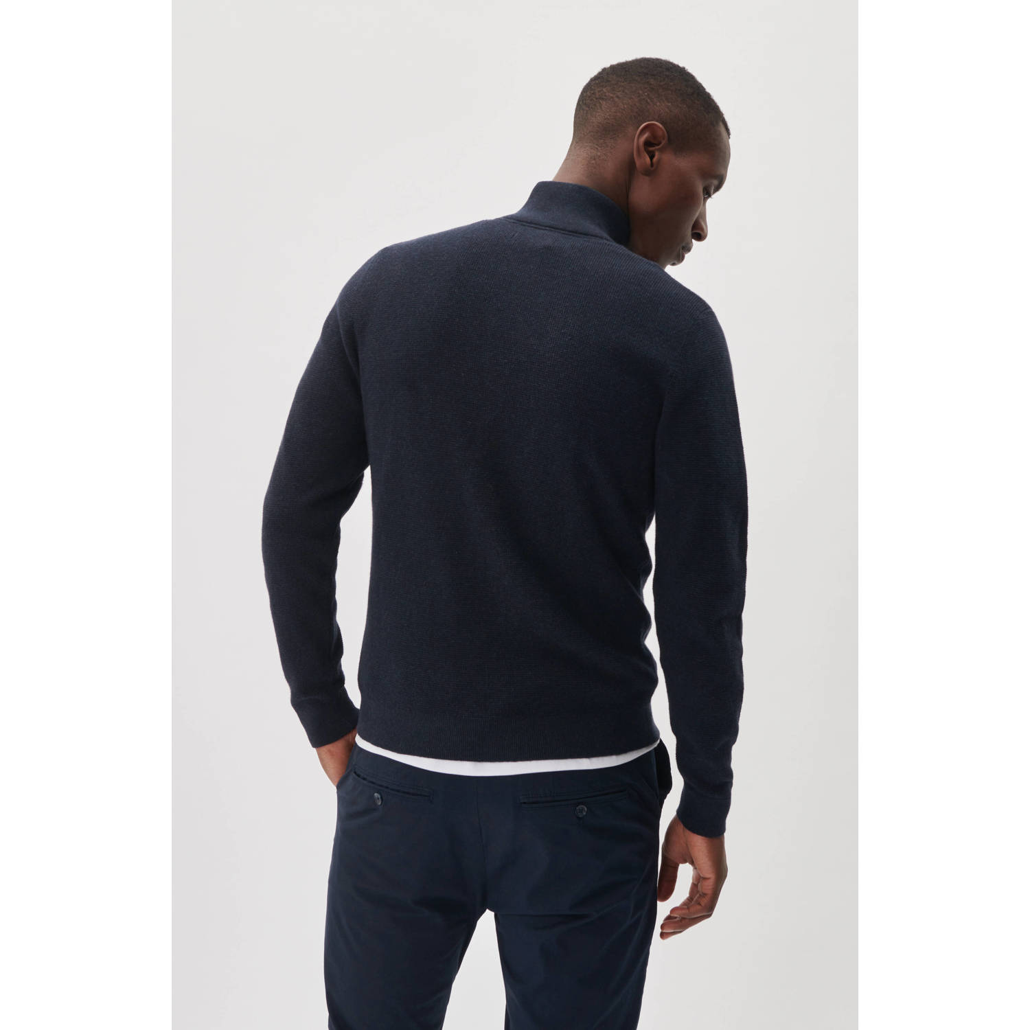 Matinique gebreide trui MAlagoon Z donkerblauw