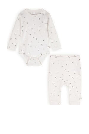romper + broek Stormy wit