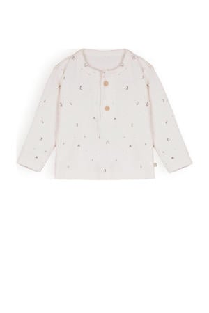 baby longsleeve Ko met all over print offwhite