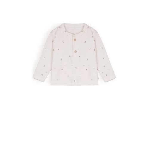 Petite Maison baby longsleeve Ko met all over print offwhite afbeelding