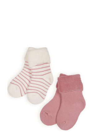 sokken Rocks - roze/offwhite (set van 2)