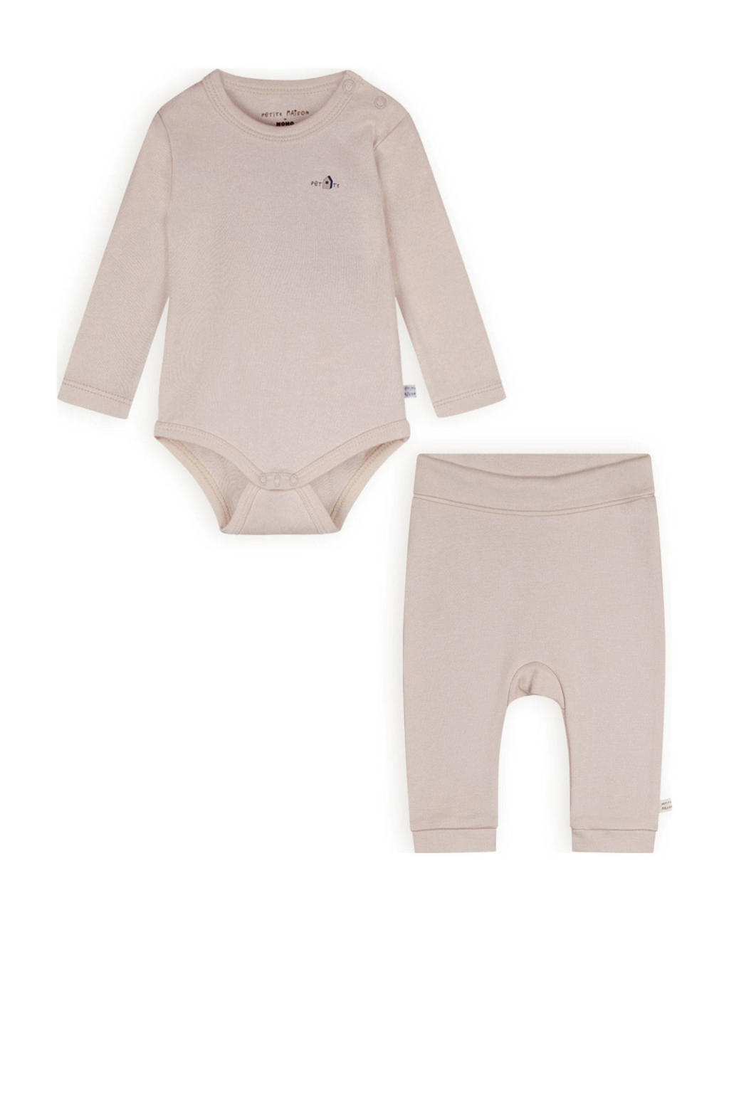 Petite Maison romper + broek Stormy beige