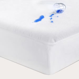 katoenen molton pu waterafstotend hoeslaken wit (150x70 cm)