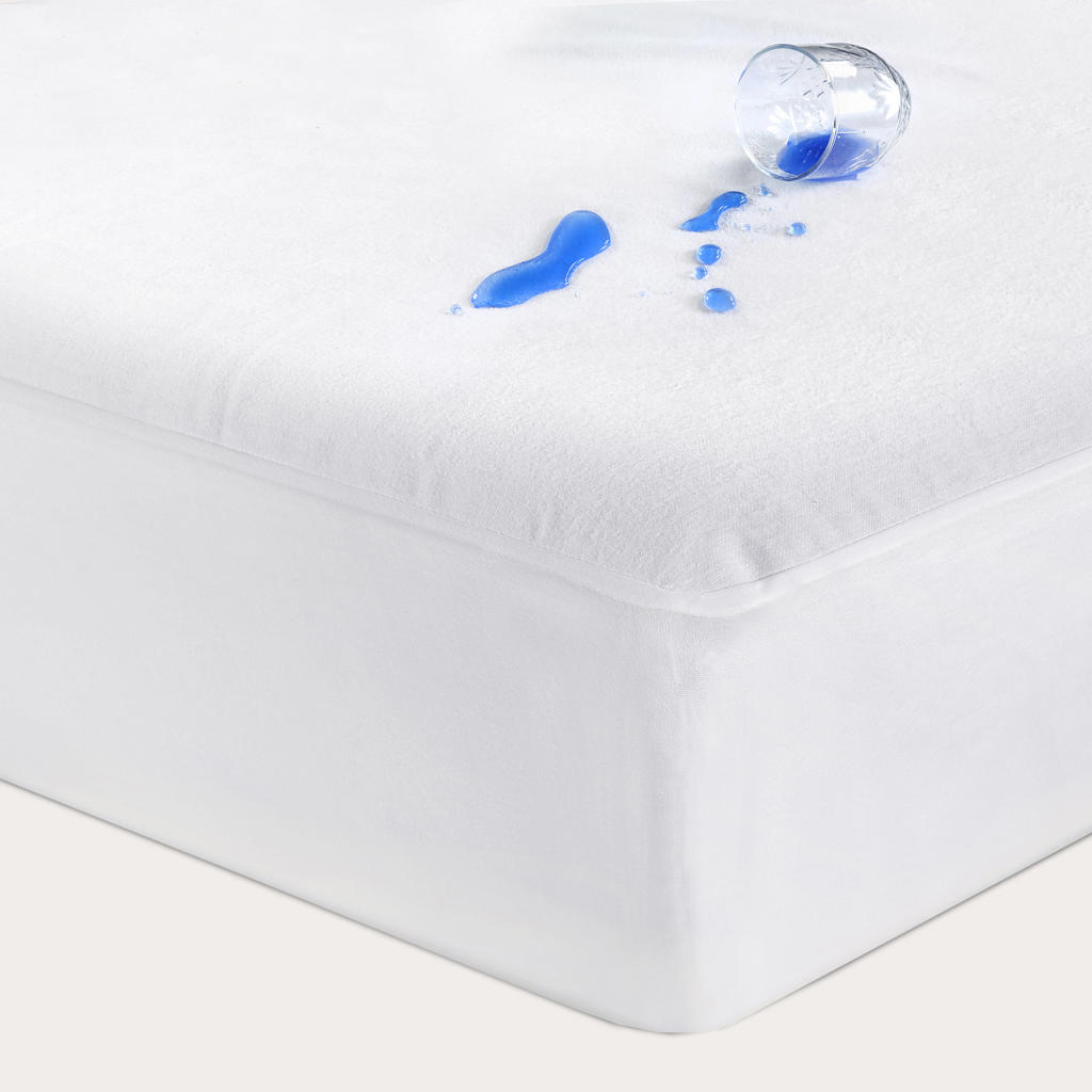 NOUS Kids katoenen molton pu waterafstotend hoeslaken wit (150x70 cm)
