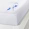 NOUS Living katoenen molton pu waterafstotend hoeslaken wit (28 cm matrasdikte)