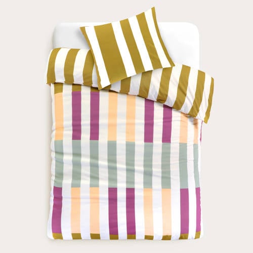 Wehkamp Studio LIVIT perkal katoenen dekbedovertrek 1 persoons (140x220 cm) aanbieding
