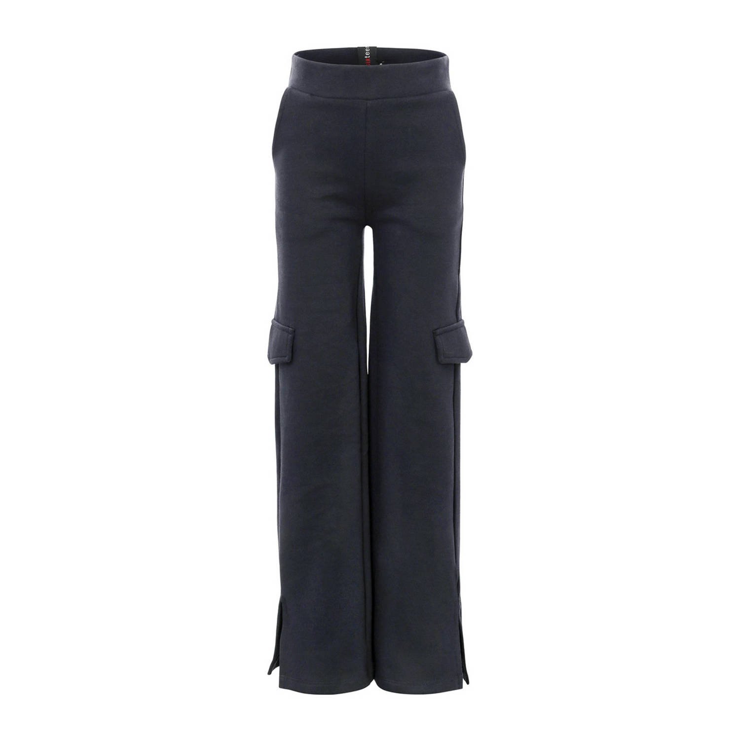 LOOXS 10sixteen loose fit cargobroek antraciet Grijs Meisjes Stretchkatoen 170 176