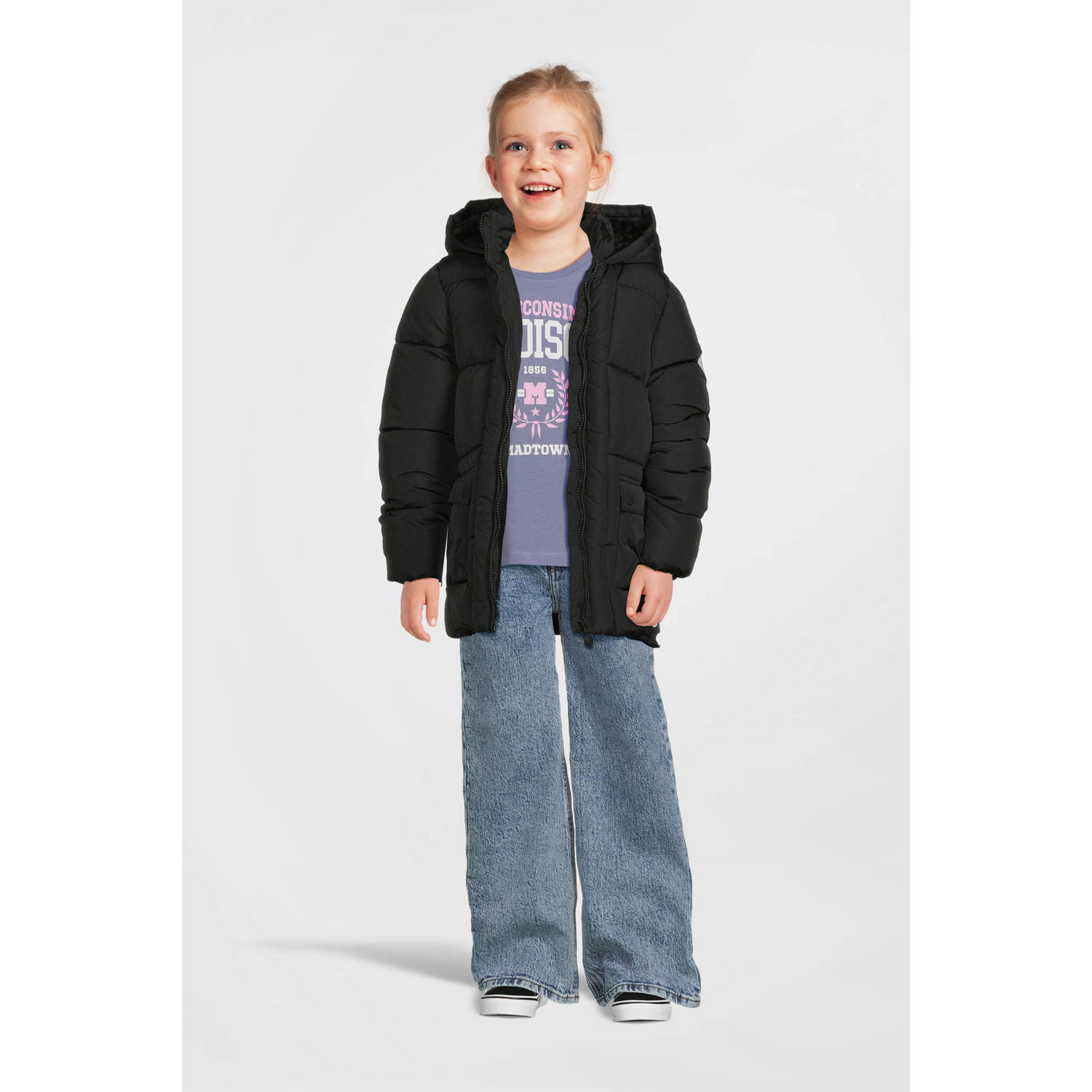 LOOXS little winterjas zwart