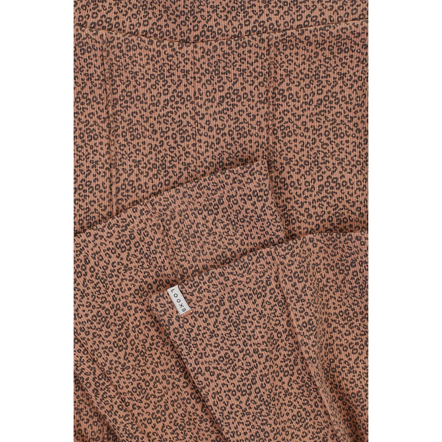 LOOXS little broek met all over print bruin