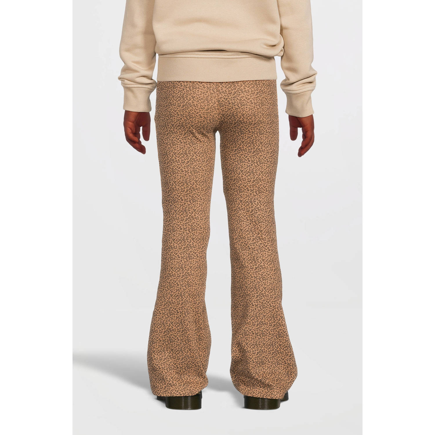 LOOXS little broek met all over print bruin