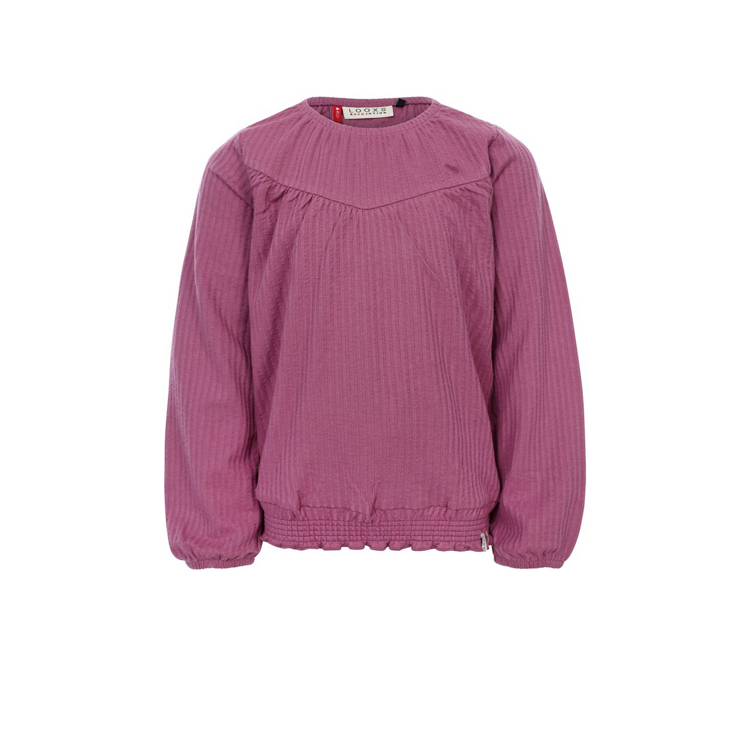LOOXS little top roze Meisjes Katoen Ronde hals Effen 128