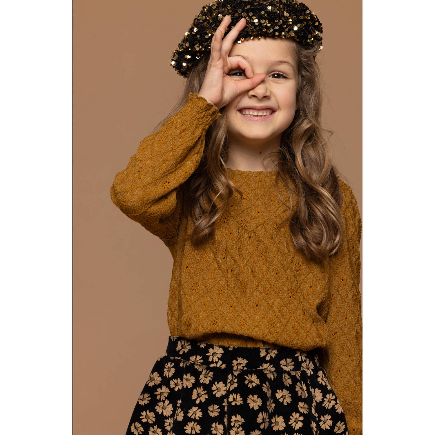 LOOXS Little Meisjes Blouses 2432-7115 Geel