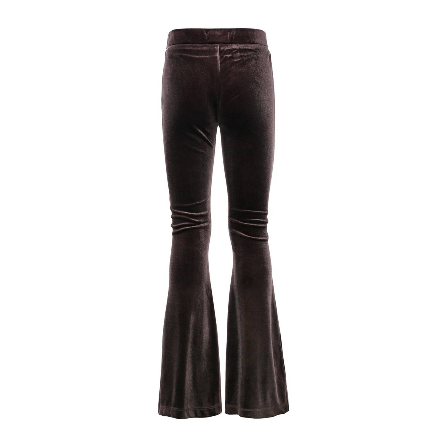 LOOXS little fluwelen flared broek bruin