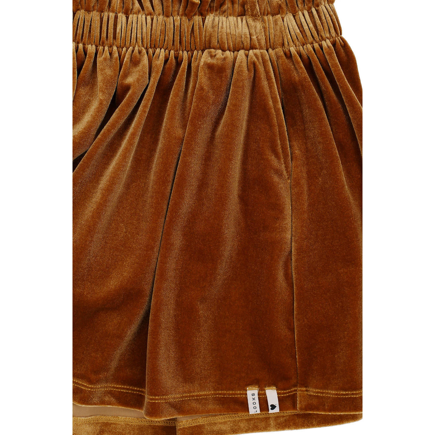 LOOXS little fluweel paperbag rok geel