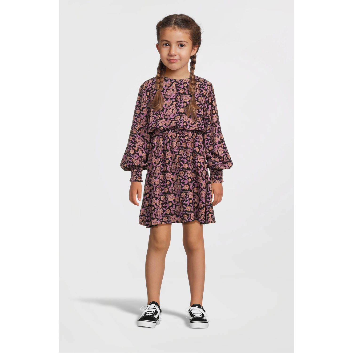 LOOXS little jurk met all over print paars