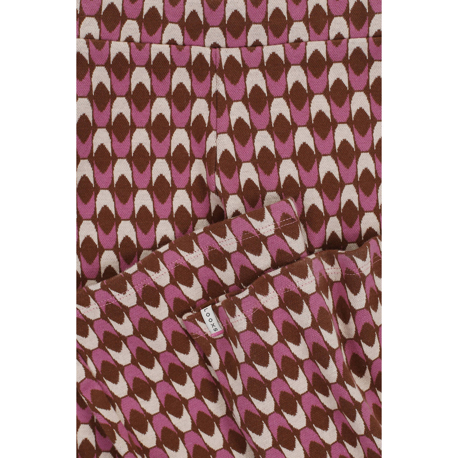 LOOXS little broek met all over print roze