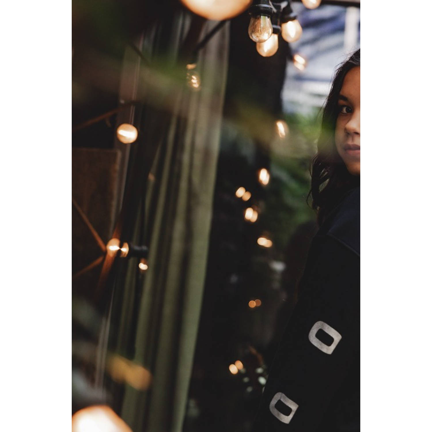LOOXS 10sixteen sweater met tekst zwart wit