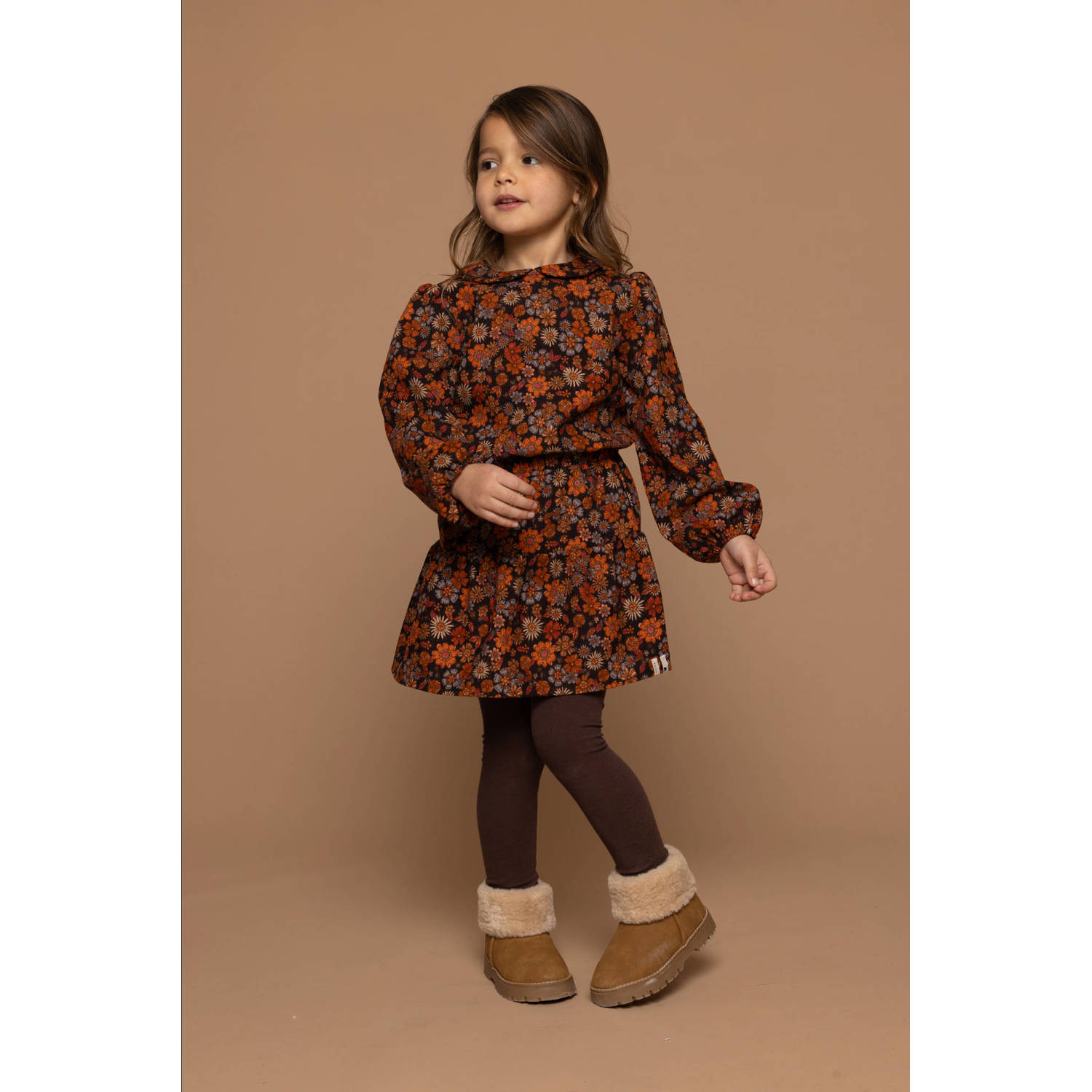 LOOXS little corduroy mini rok oranje