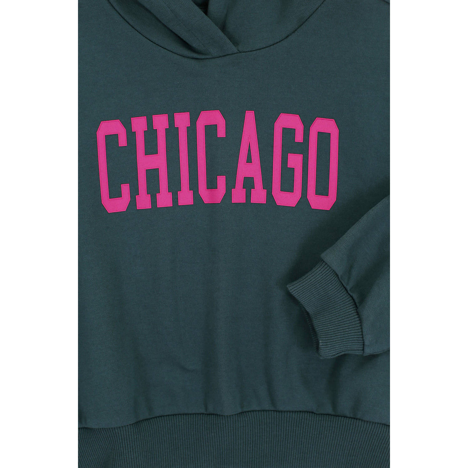 LOOXS 10sixteen hoodie met tekst petrol